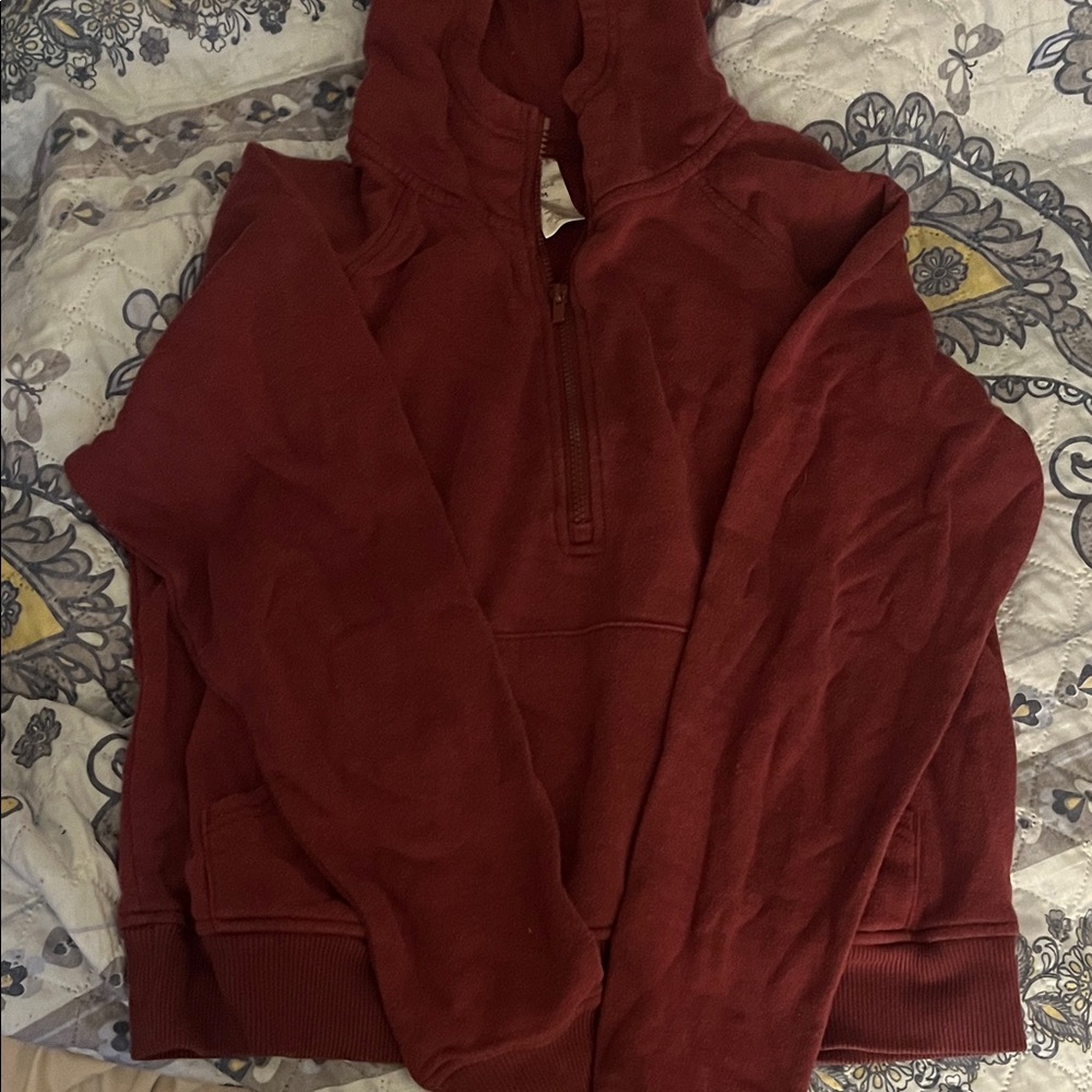 Victoria's Secret Burgundy Half-zip Jacket